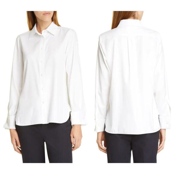 NWT MAX MARA Pegaso Cotton & Silk Shirt (US/12) - Picture 1 of 8